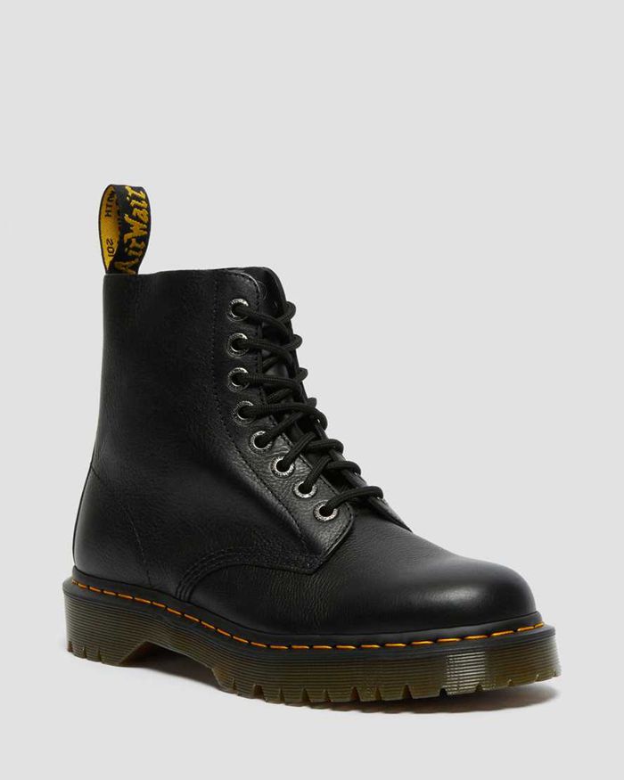 Dr Martens Mens 1460 Pascal Bex Pisa Leather Lace Up Ankle Boots Black - 94132KLIQ